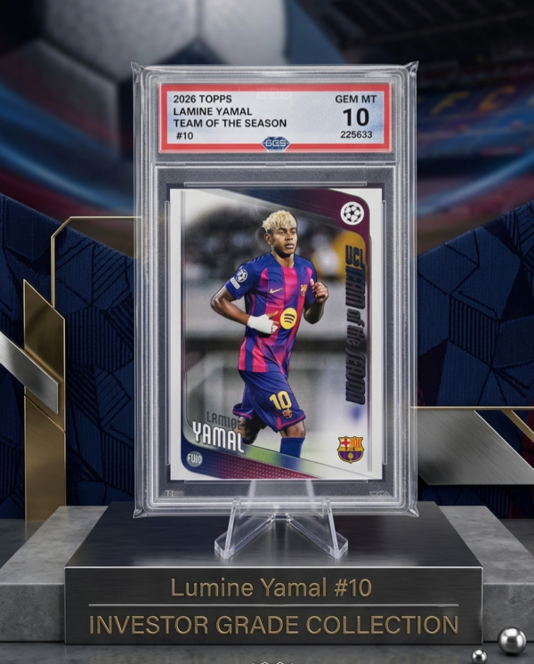2026 LAMINE YAMAL TOPPS UEFA CHAMPIONS LEAGUE UCL TEAM OF THE SEASON