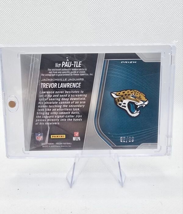 2025 Panini Prizm Trevor Lawrence Jaguars 2 color Patch Auto /99
