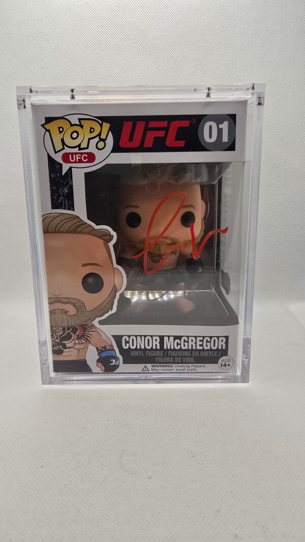 20260706_125934 THE NOTORIOUS CONOR MCGREGOR SIGNED AUTOGRAPH UFC FUNKO POP 01 BAS BECKETT
