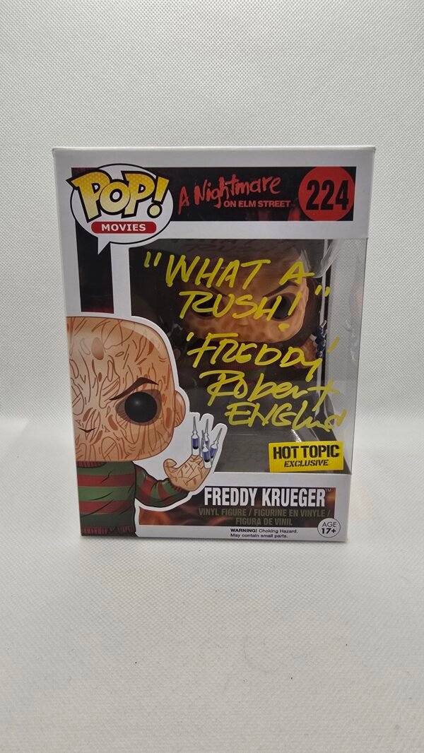 Robert Englund Signed Freddy Krueger Funko Pop A Nightmare on Elm Street JSA