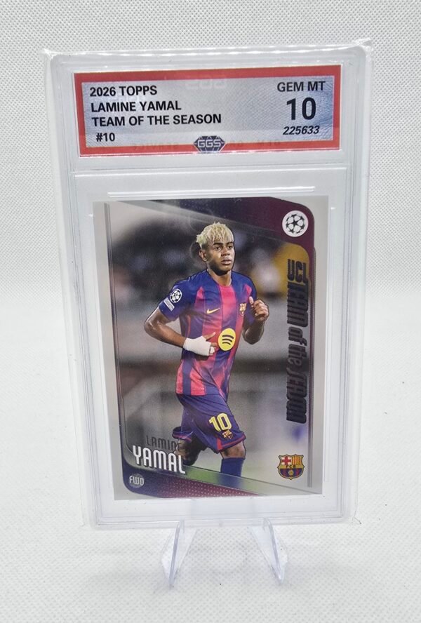 2026 LAMINE YAMAL TOPPS UEFA CHAMPIONS LEAGUE UCL TEAM OF THE SEASON