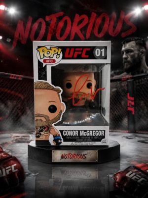 THE NOTORIOUS CONOR MCGREGOR SIGNED AUTOGRAPH UFC FUNKO POP 01 BAS BECKETT