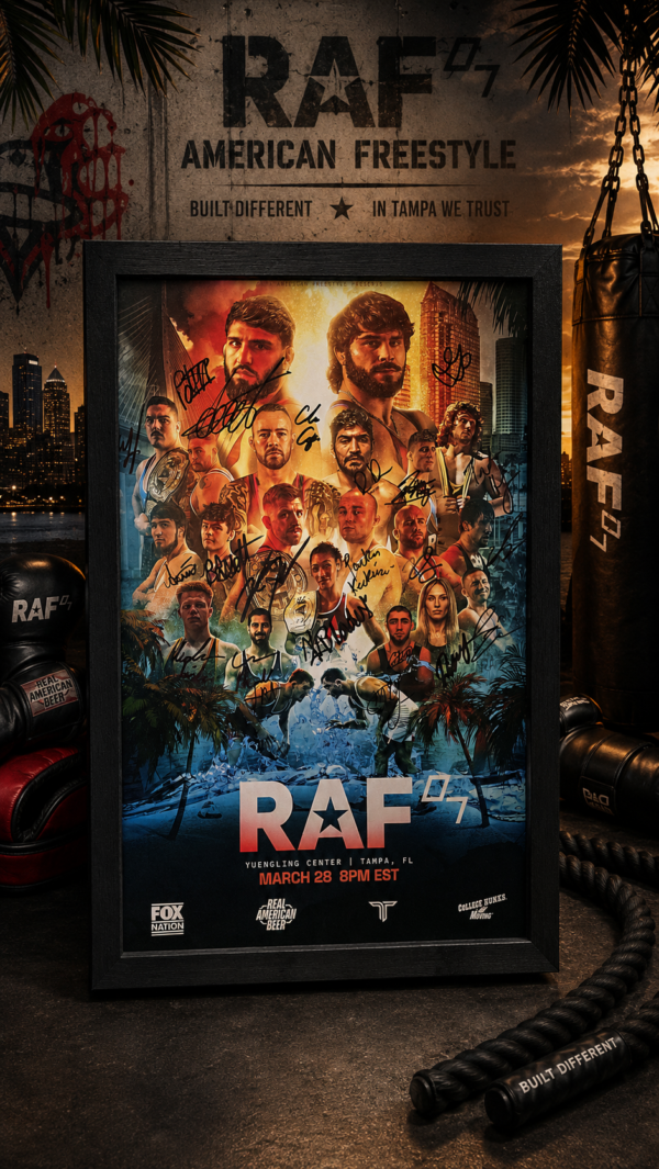 Real American Freestyle 07 Signed Poster "RAF"