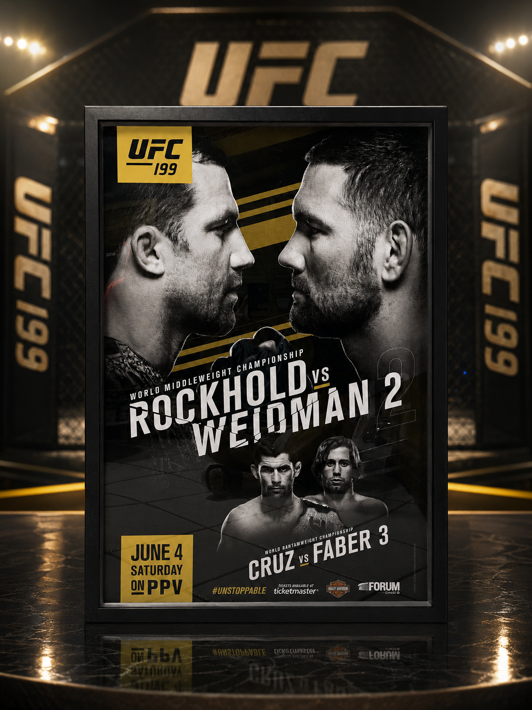 UFC 199  "27 × 39" Official UFC Promotional Event Posters