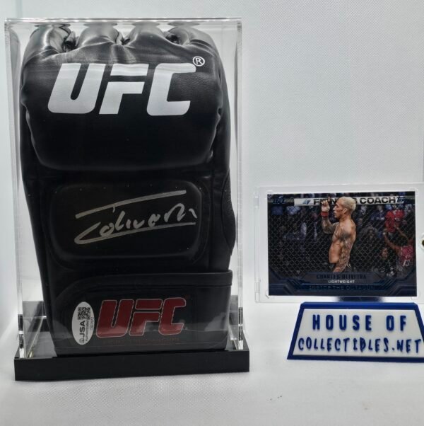 Charles Olivier Sign Glove + Topps /50 card